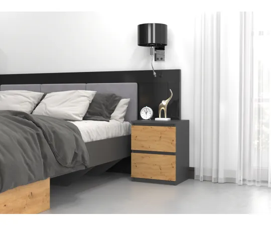 Szafka nocna Malwa W2 ANTRACYT ARTISAN-4