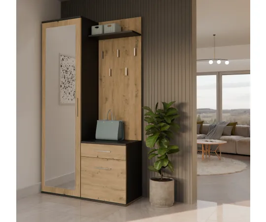 Garderoba Duo DUO ANTRACYT ARTISAN-7