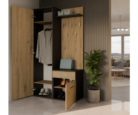 Garderoba Duo DUO ANTRACYT ARTISAN-8