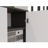 Regał Oliv 2D ANTRACYT BIEL-7