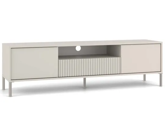 SZAFKA RTV KAMARO 160 KASZMIR Front ryflowany + Klasyczny-1