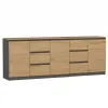 Komoda COSTA 1D3S/2D3S BA ANTRACYT ARTISAN-1