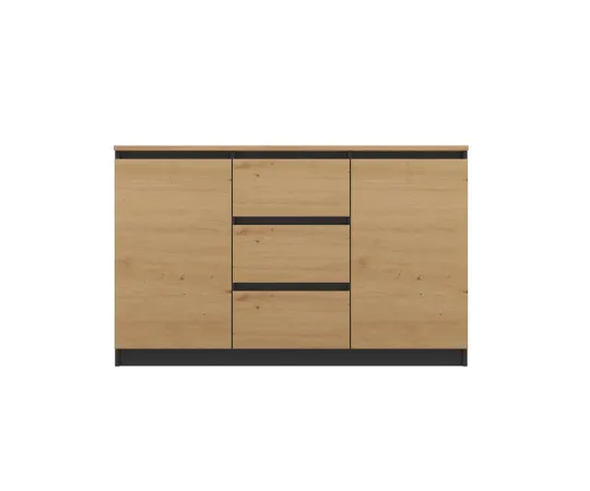 Komoda COSTA 1D3S/2D3S BA ANTRACYT ARTISAN-3