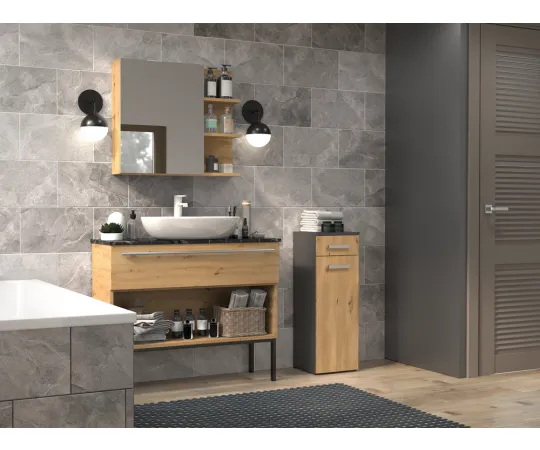 Słupek łazienkowy Nel V DS ANTRACYT ARTISAN-4