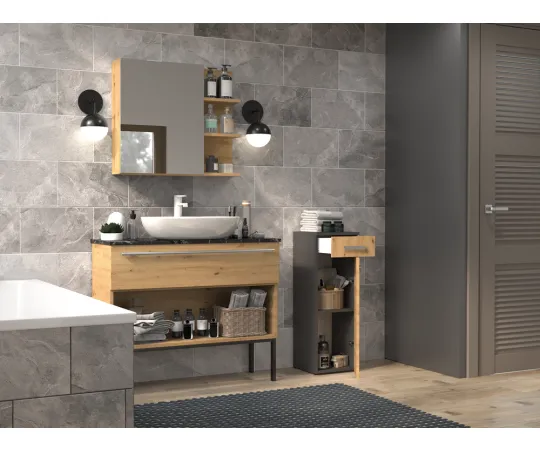 Słupek łazienkowy Nel V DS ANTRACYT ARTISAN-5