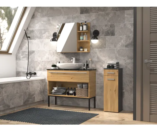 Słupek łazienkowy Nel V DS ANTRACYT ARTISAN-6