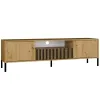 SZAFKA RTV KAMARO 160 DĄB ARTISAN Front ryflowany + Klasyczny-1