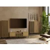 SZAFKA RTV KAMARO 160 DĄB ARTISAN Front ryflowany + Klasyczny-6