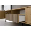 SZAFKA RTV KAMARO 160 DĄB ARTISAN Front ryflowany + Klasyczny-9