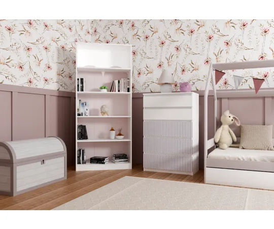Komoda Malwa M5 ARTESO PINK Różowy-2