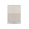 Witryna KAMARO 4DK SLIM/GŁADKI KASZMIR 4 Drzwi Lamele Front Ryflowany + Klasyczny-4