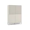 Witryna KAMARO 4DK SLIM/GŁADKI KASZMIR 4 Drzwi Lamele Front Ryflowany + Klasyczny-9