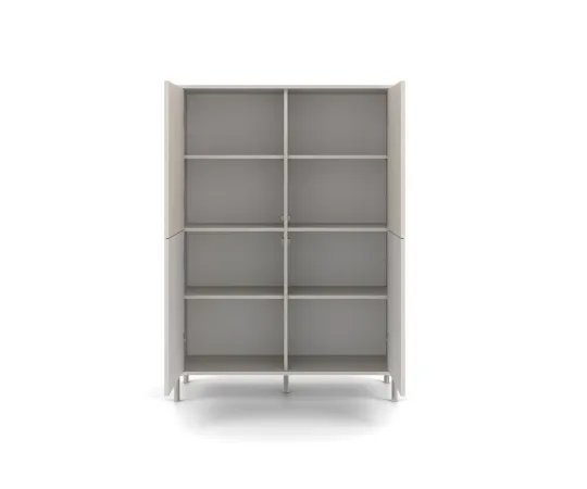Witryna KAMARO 4DK SLIM/GŁADKI KASZMIR 4 Drzwi Lamele Front Ryflowany + Klasyczny-5
