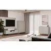 Komoda KAMARO 2D SLIM/GŁADKI KASZMIR Lamele Front Ryflowany + Klasyczny-3