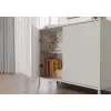 Komoda KAMARO 2D SLIM/GŁADKI KASZMIR Lamele Front Ryflowany + Klasyczny-5