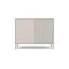 Komoda KAMARO 2D SLIM/GŁADKI KASZMIR Lamele Front Ryflowany + Klasyczny-10