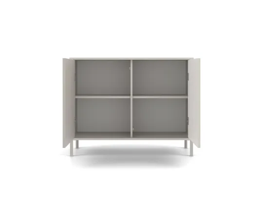 Komoda KAMARO 2D SLIM/GŁADKI KASZMIR Lamele Front Ryflowany + Klasyczny-7