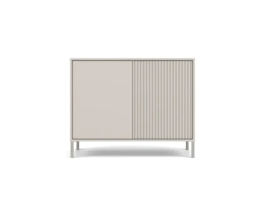 Komoda KAMARO 2D SLIM/GŁADKI KASZMIR Lamele Front Ryflowany + Klasyczny-10