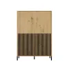 Witryna KAMARO 4DK SLIM/GŁADKI DĄB ARTISAN 4 Drzwi Lamele Front Ryflowany + Klasyczny-4
