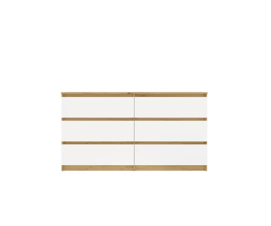 Komoda Malwa M6 140 DĄB ARTISAN BIAŁY-6