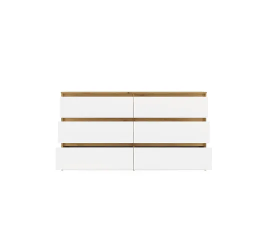 Komoda Malwa M6 140 DĄB ARTISAN BIAŁY-7