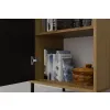 Witryna KAMARO 1DD SLIM DĄB ARTISAN Lamele Front Ryflowany-7