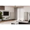 Witryna KAMARO 2DK SLIM/GŁADKI KASZMIR Lamele Front Ryflowany + Klasyczny-2