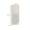 Witryna KAMARO 2DK SLIM/GŁADKI KASZMIR Lamele Front Ryflowany + Klasyczny-8