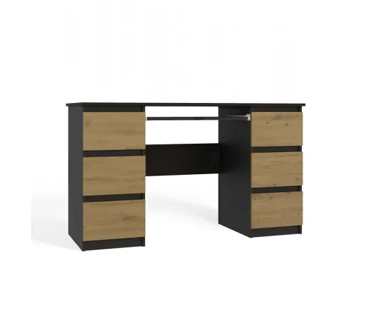 Biurko KUBA ANTRACYT DĄB ARTISAN-1