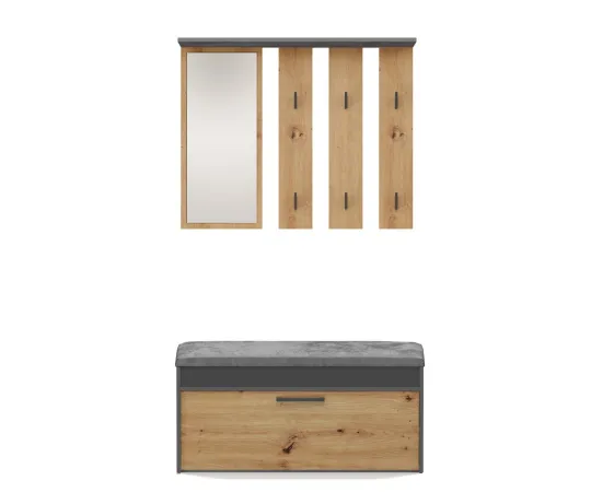 Garderoba Parma PARMA ANTRACYT ARTISAN-2