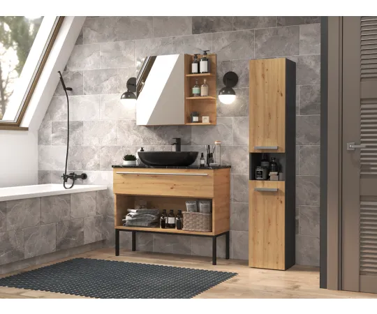 Słupek łazienkowy Nel III ANTRACYT ARTISAN-4