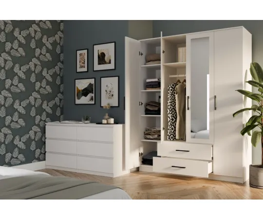 Szafa Romana 160X205L BIAŁY-4