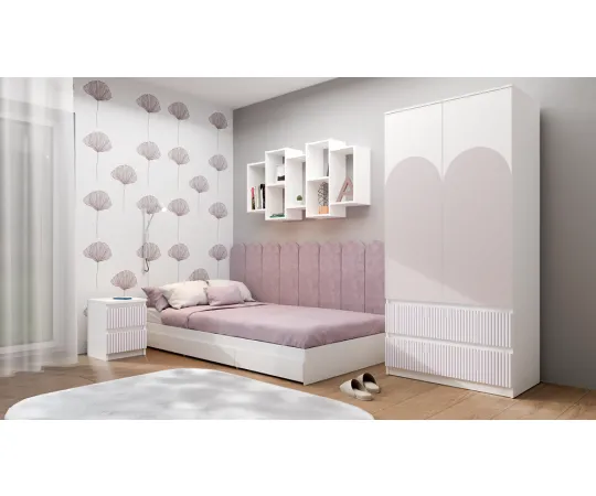 Szafka nocna Malwa M2 ARTESO PINK / Różowy-4