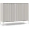 Komoda KAMARO 2D SLIM KASZMIR Lamele Front Ryflowany-1