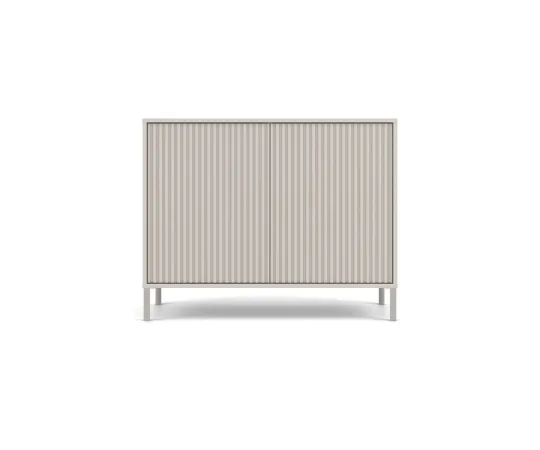 Komoda KAMARO 2D SLIM KASZMIR Lamele Front Ryflowany-7