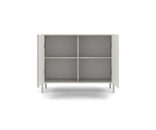 Komoda KAMARO 2D SLIM KASZMIR Lamele Front Ryflowany-8