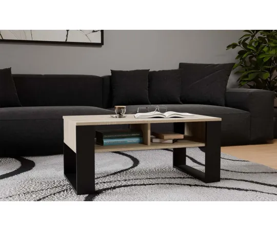 Ława Modern 2P DĄB SONOMA CZARNY-7