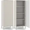 Witryna KAMARO 1DD SLIM KASZMIR Lamele Front Ryflowany-1