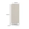 Witryna KAMARO 1DD SLIM KASZMIR Lamele Front Ryflowany-6