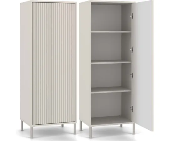 Witryna KAMARO 1DD SLIM KASZMIR Lamele Front Ryflowany-1