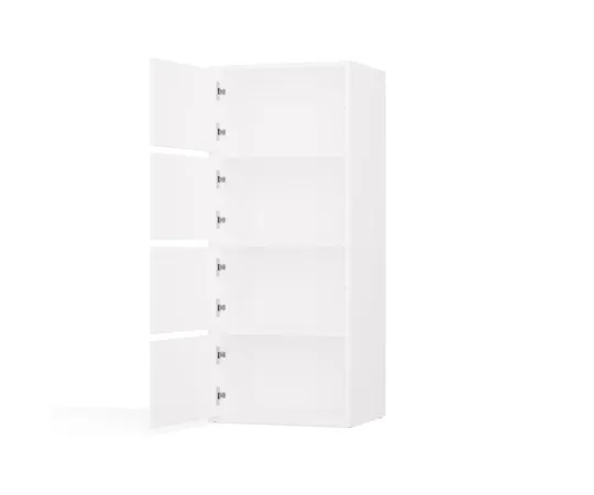Komoda ALMA BIAŁA Szafka 4 Drzwi 4 Półki-6