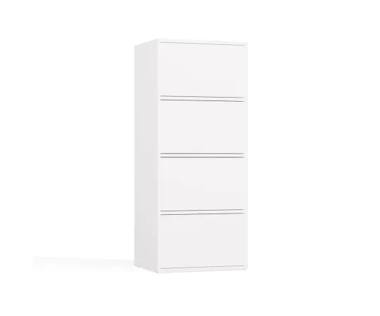 Komoda ALMA BIAŁA Szafka 4 Drzwi 4 Półki-12