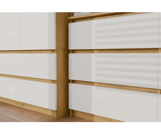Komoda Malwa M6 120 DĄB ARTISAN BIAŁY-9