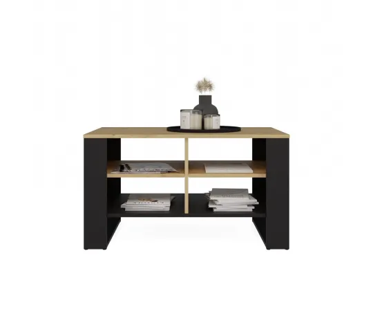 Ława Modern 4P SLIM DĄB ARTISAN CZARNY-2