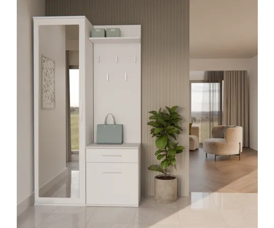 Garderoba DUO BIAŁY-3