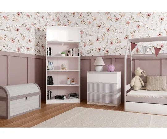 Komoda Malwa M3 ARTESO PINK Różowy-2