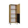 Witryna KAMARO 2DK SLIM/GŁADKI DĄB ARTISAN Lamele Front Ryflowany + Klasyczny-9