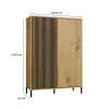 Witryna KAMARO 2DD SLIM/GŁADKI DĄB ARTISAN Lamele Front Ryflowany + Klasyczny-6