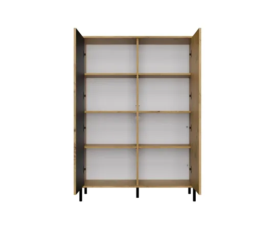 Witryna KAMARO 2DD SLIM/GŁADKI DĄB ARTISAN Lamele Front Ryflowany + Klasyczny-5