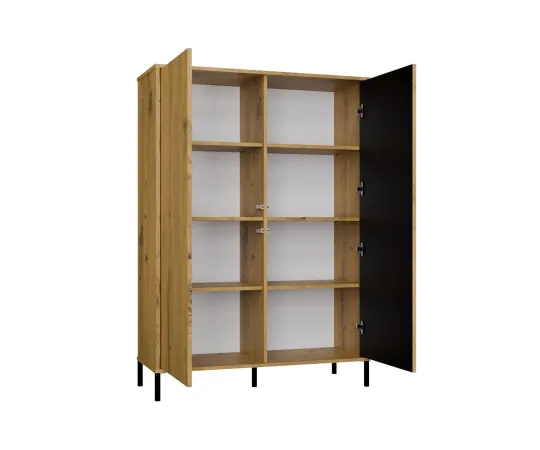 Witryna KAMARO 2DD SLIM/GŁADKI DĄB ARTISAN Lamele Front Ryflowany + Klasyczny-8